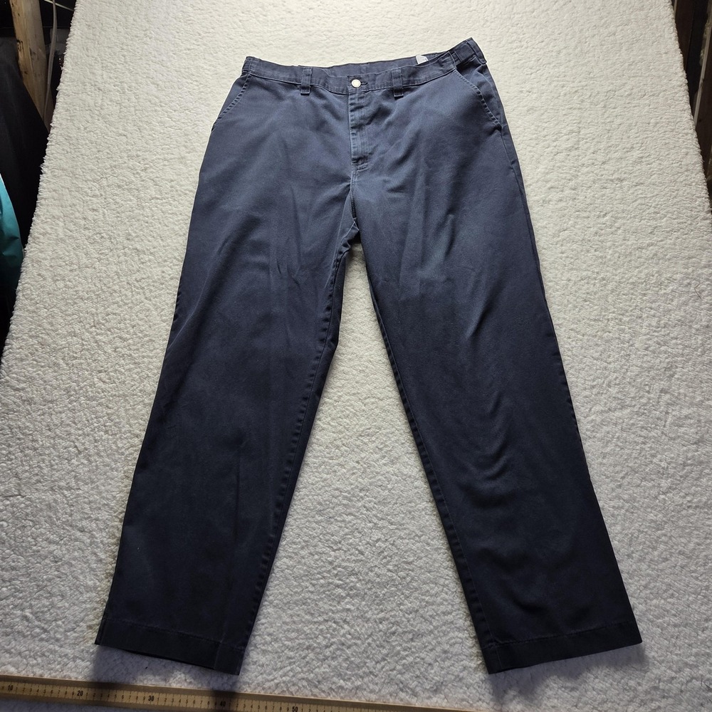 Dickies Pants Mens 37x31 Blue Elastic Waist Cargo Workwear Straight Leg‎ Casual